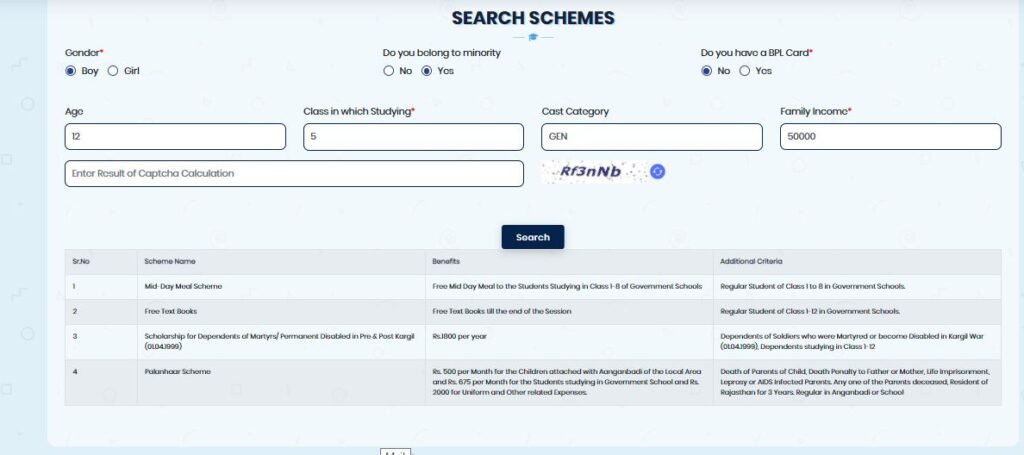 saladarpan search scheme