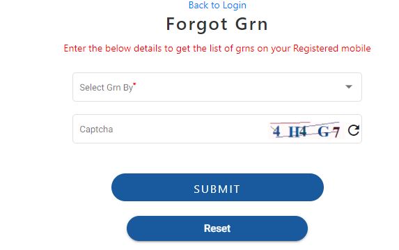 forgot grn ifms punjab