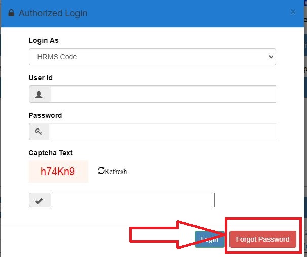 hrms punjab forget password