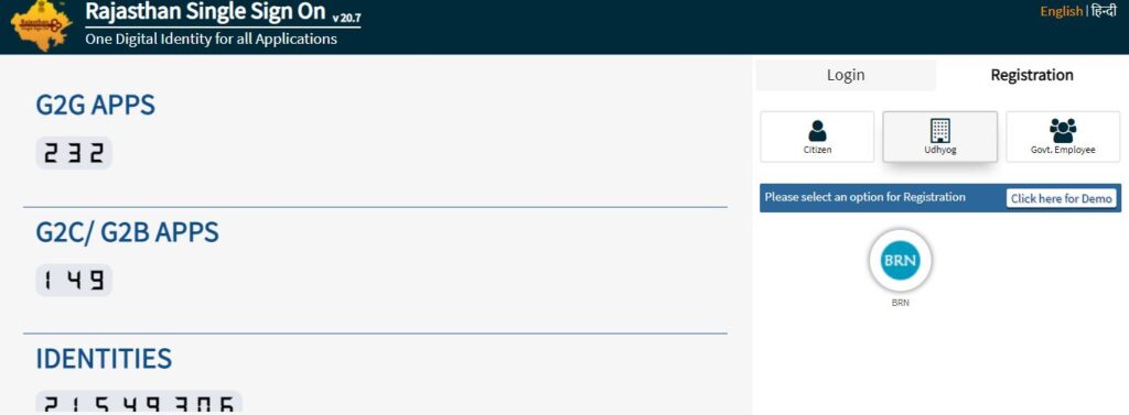 udhyog registration on sso portal