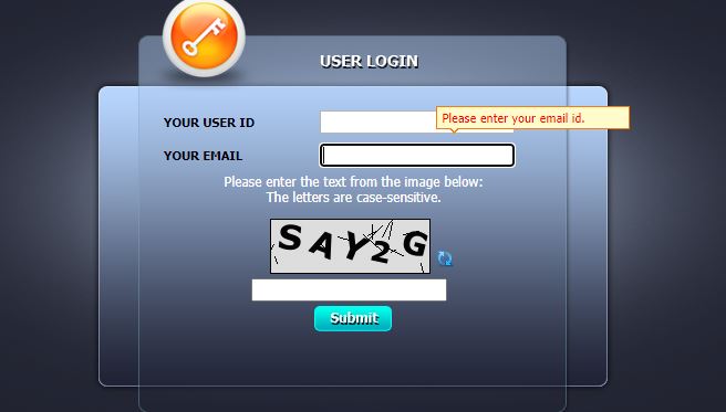 forget password page
