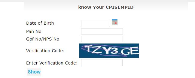 know your CPISEMPID jkpaysys