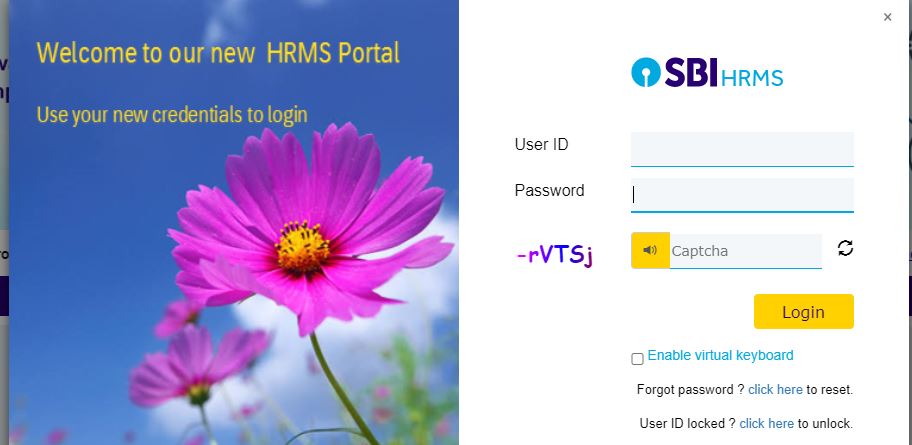 sbi hrms login