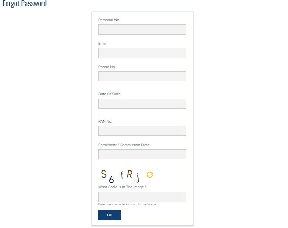 forgot password Naval Pay Office