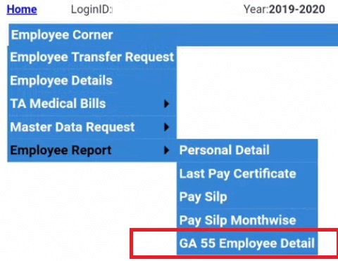 ga55 employee report