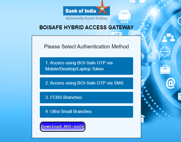 BOISAFE hybrid access gateway page