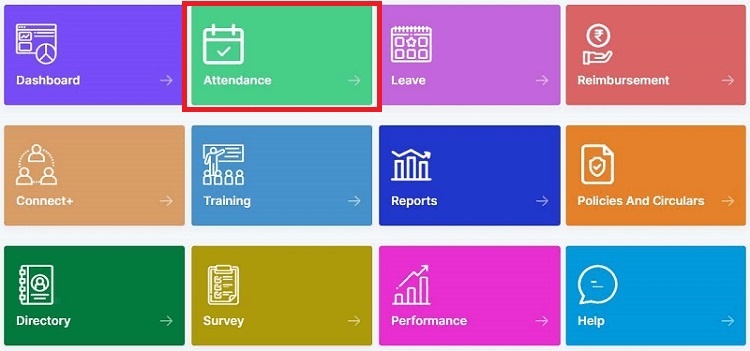Check Attendance on FCIHRMS
