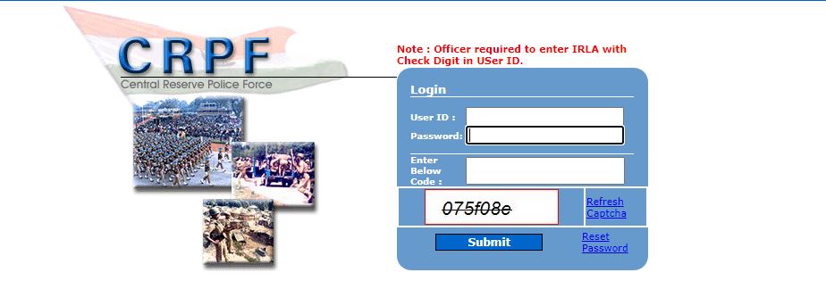 crpf login
