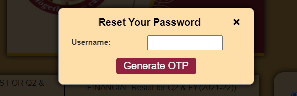 reset PNB HRMS Password