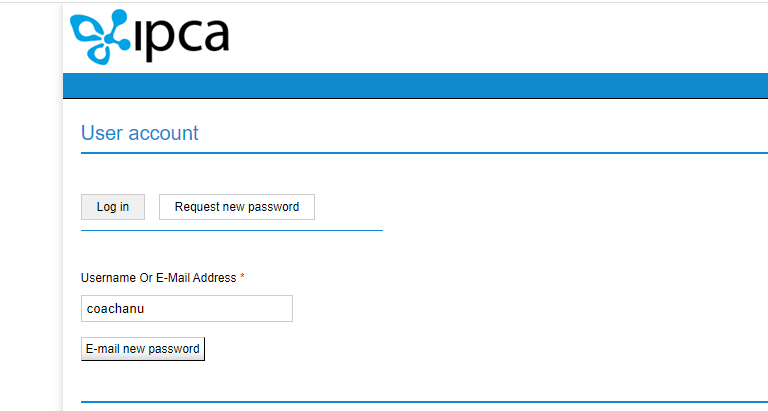 hrms ipca reset password
