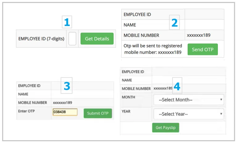 ap employee pay slip