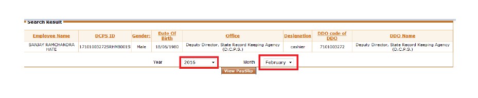 Sevaarth Mahakosh Payment slip