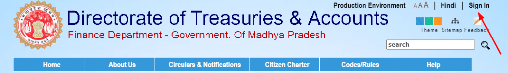 Register MP Treasury IFMS Portal